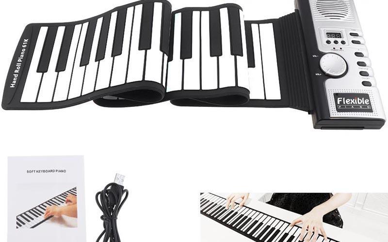 Đàn piano phím cuộn linh hoạt và dễ di chuyển