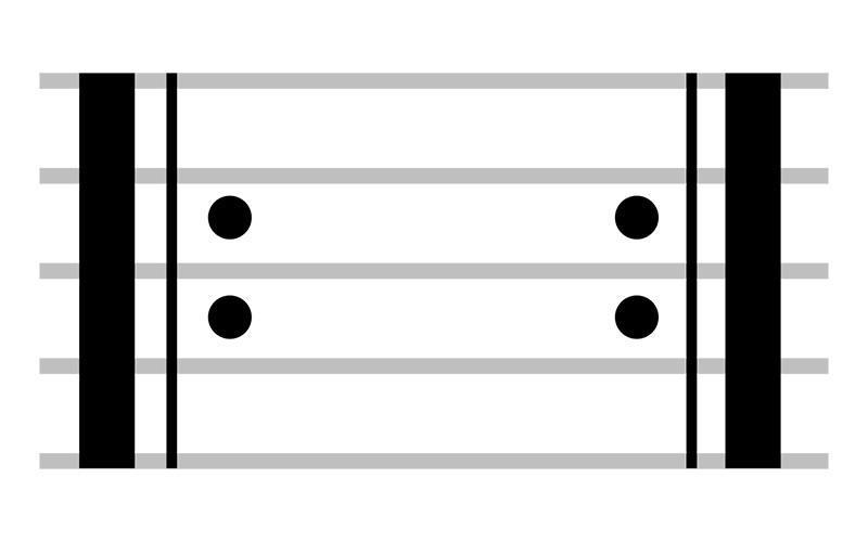 Ký hiệu Repeat Sign trong bản nhạc piano