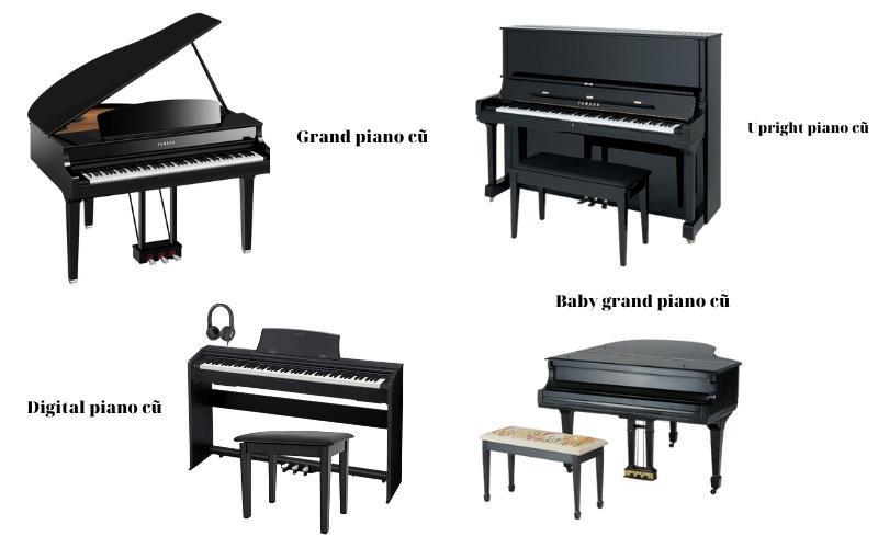 Có 4 loại đàn piano cũ phổ biến nhất hiện nay