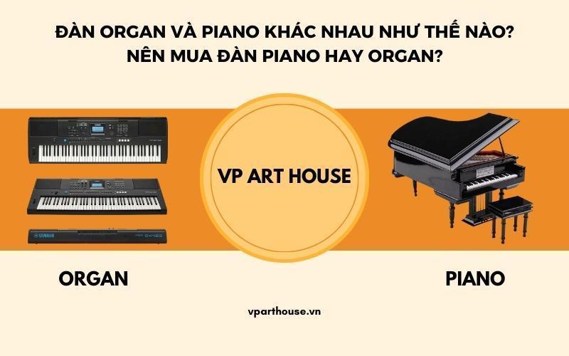 Đàn organ và piano là hai loại nhạc cụ có nguồn gốc và cách hoạt động khác nhau